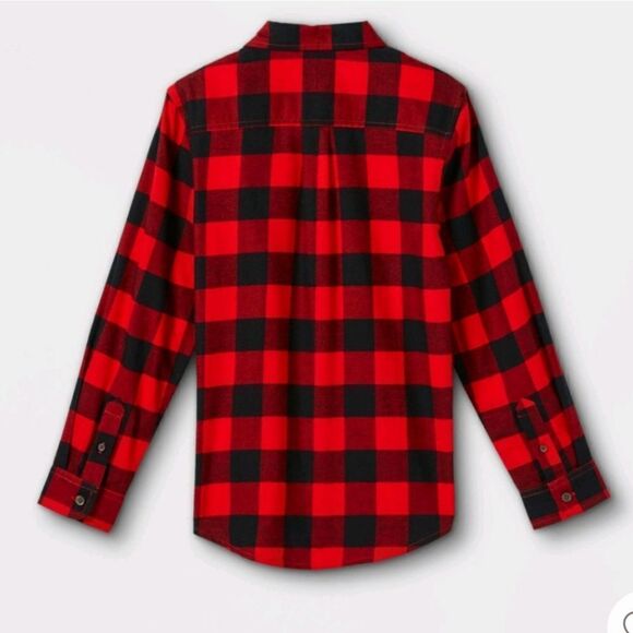 NWT Boys XXL Husky Flannel Button Down - Picture 2 of 4